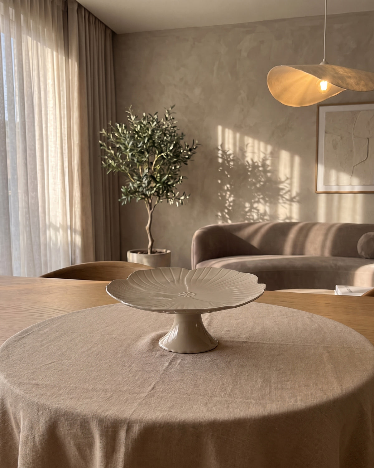 Bricard Florange Patisserie Op Voet | Ø27 cm Taupe