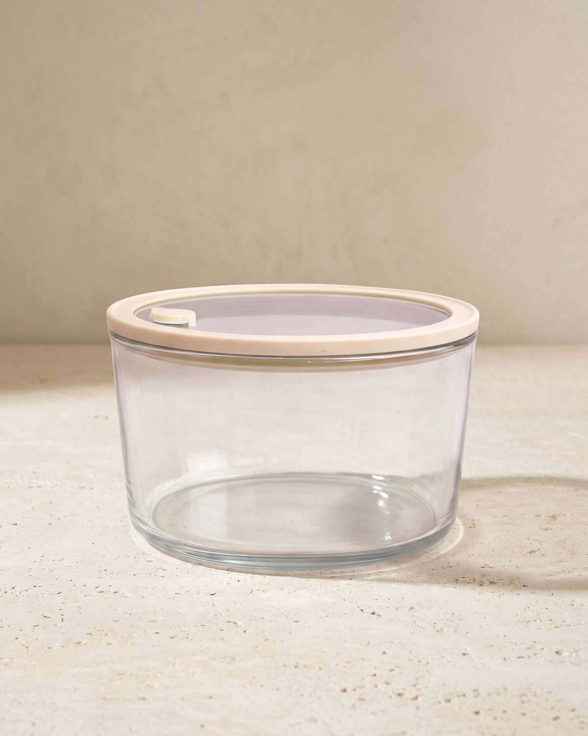 Vershoudbak rond |  1650ml | Beige-transparant