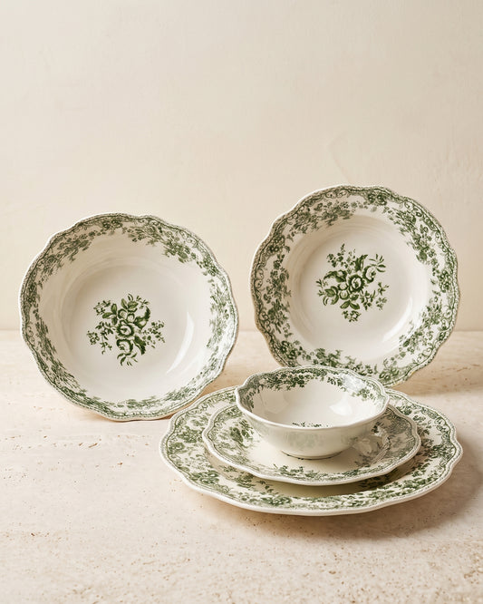 Vintage - Serviesset - 25 Delig - Groen
