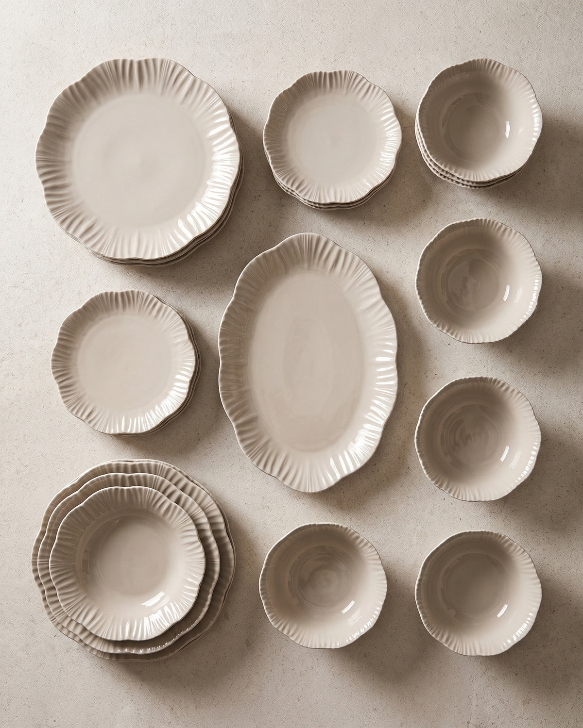Bricard Bernis serviesset 25-delig Beige