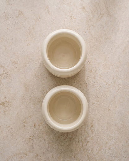Wave Bubble Tasse - Creme - 2 Stück - 400ml