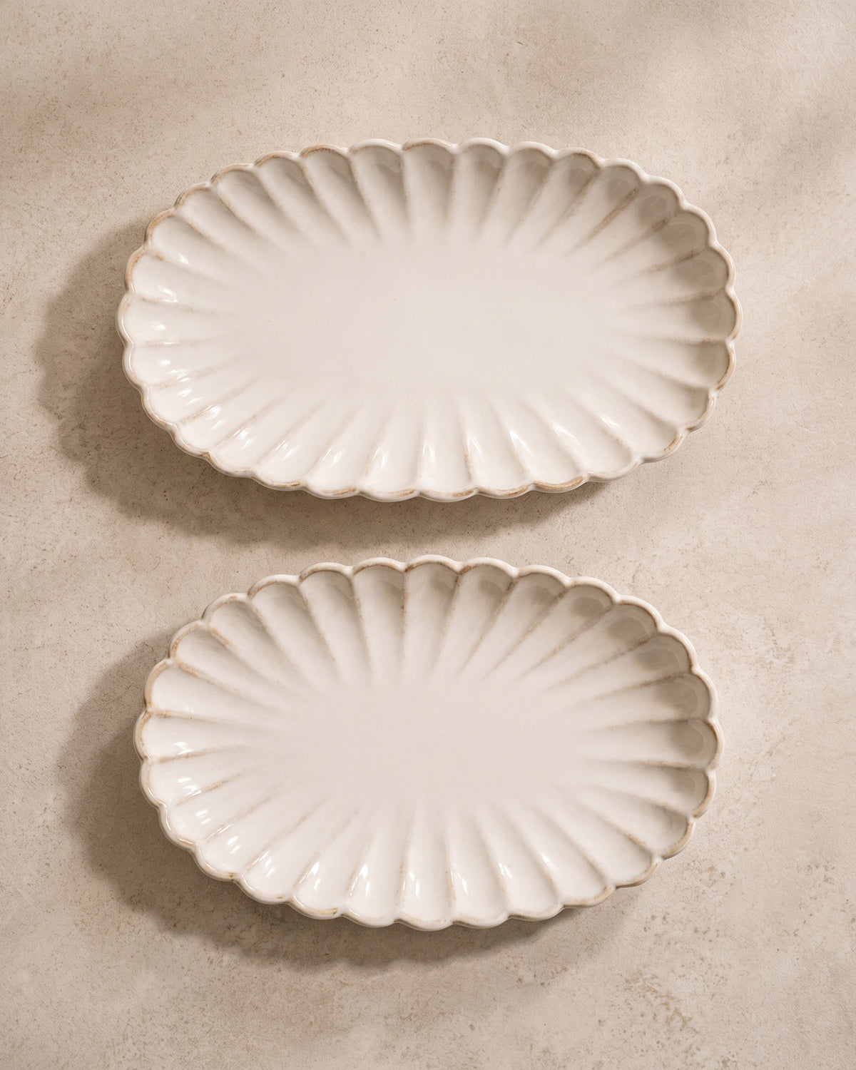 Bloomy Lotus serveerschaal | 2 stuks | 23 x 12 cm
