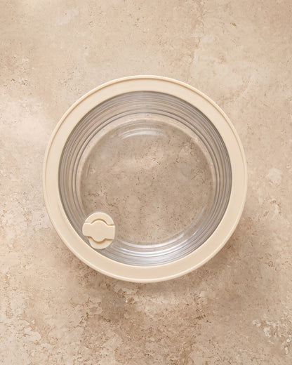 Frischhaltedose rund | 950 ml | Beige-transparent