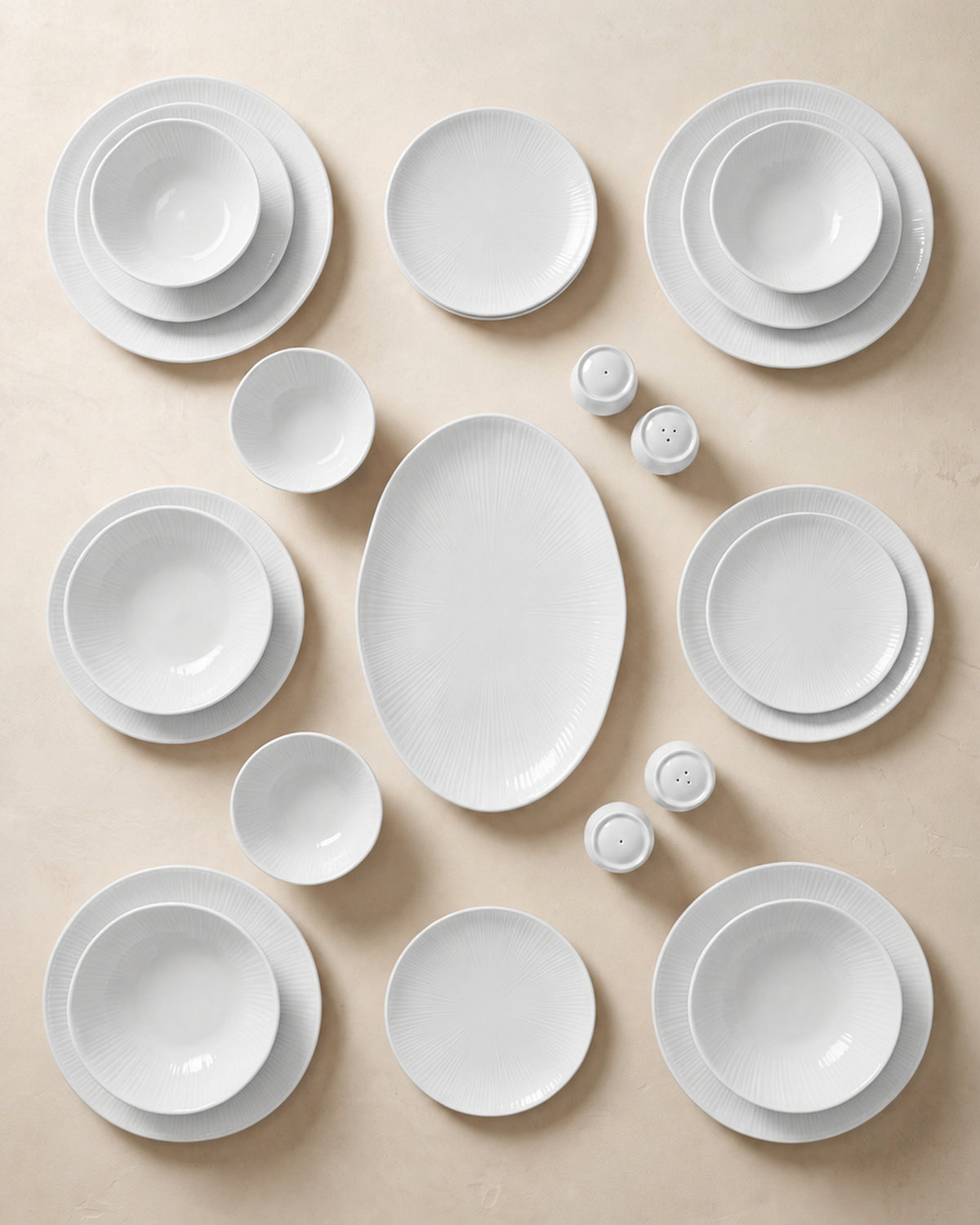 BRICARD BELFORT DINNER SET | WEIß 27-Teilig