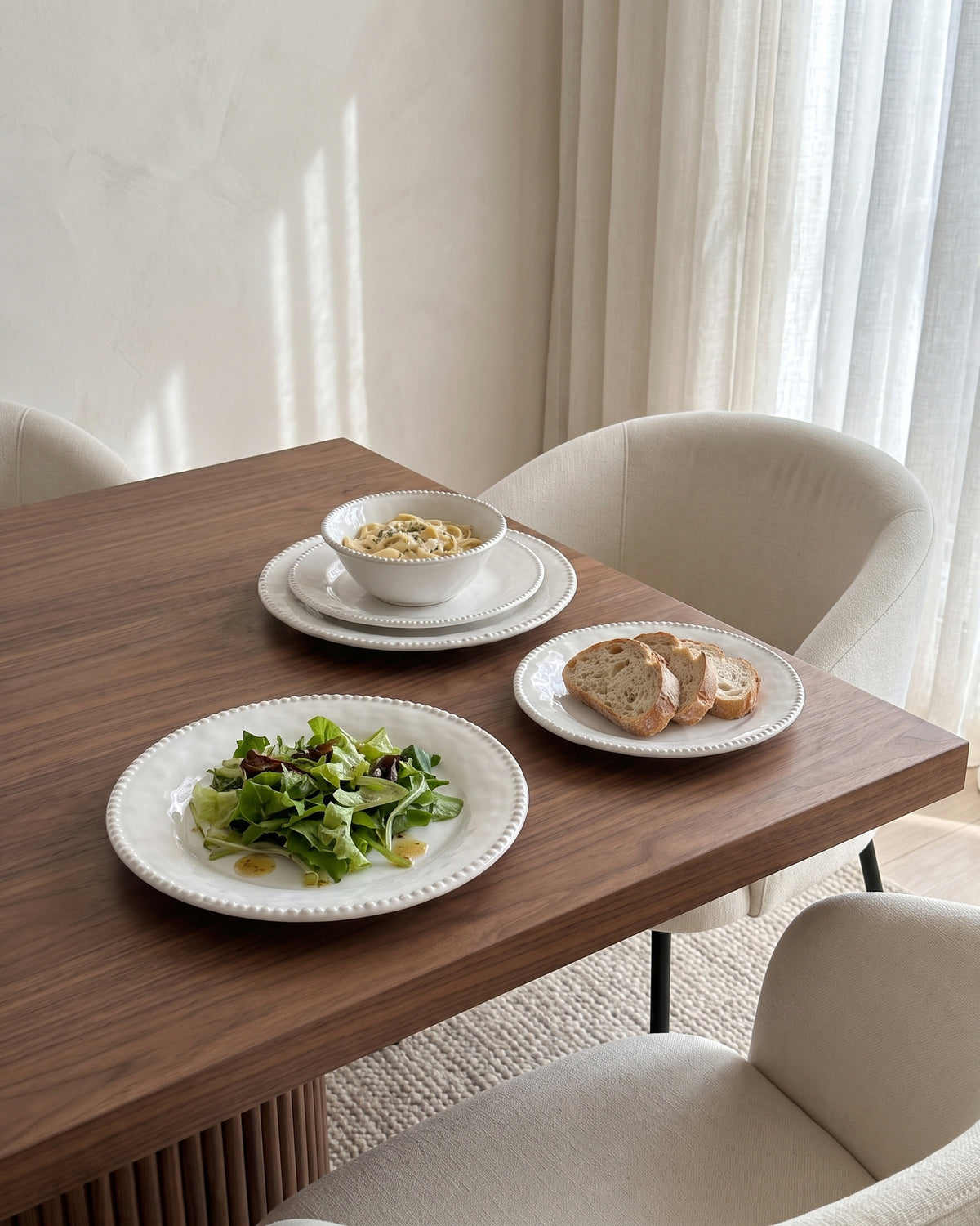 Pearly serviesset 24-delig voor 6 personen – Wit