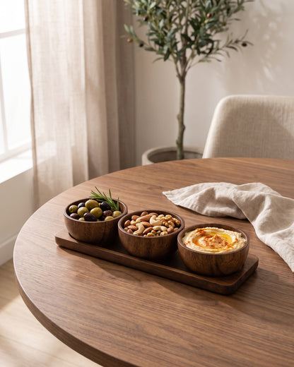 Elore Acacia Snackset Rond 3 - Delig