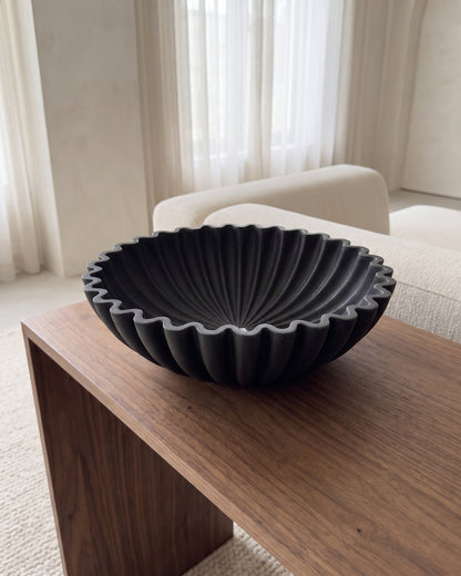 Floré – Decoratieve Schaal Zwart