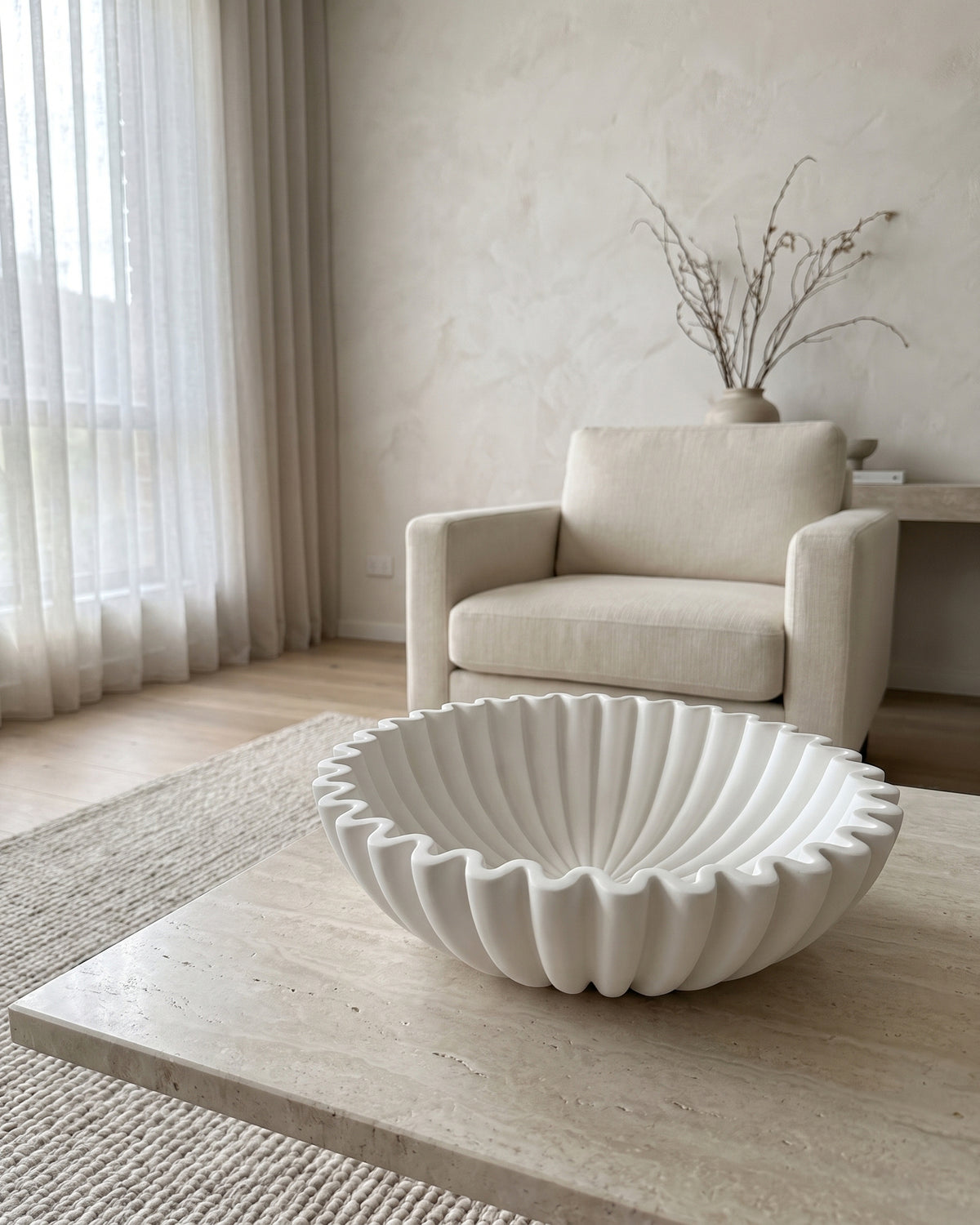 Floré – Decoratieve Schaal Wit