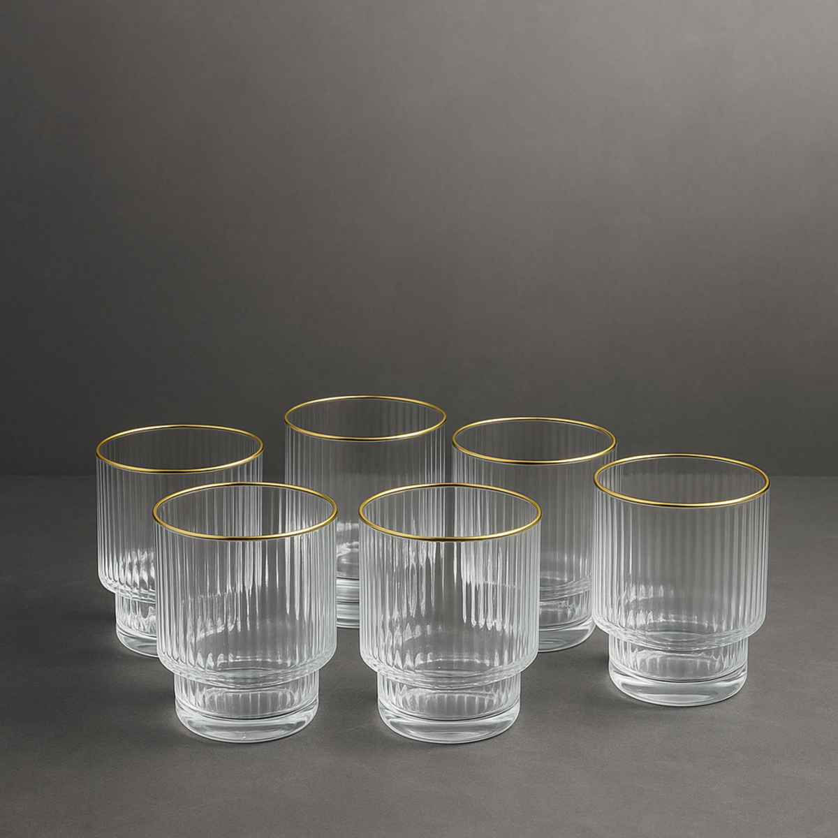 Ribble glazen gold set 300 ml