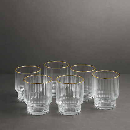 Ribble glazen gold set 300 ml