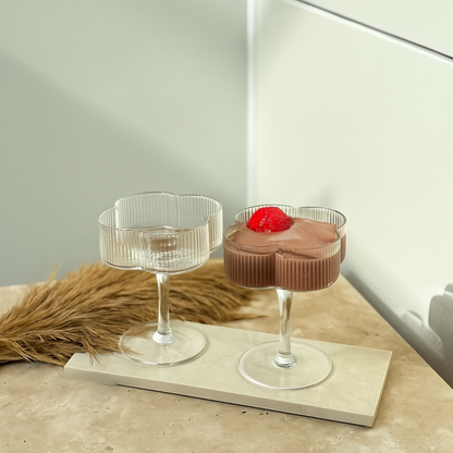 Clover Ripple Champagnergläser